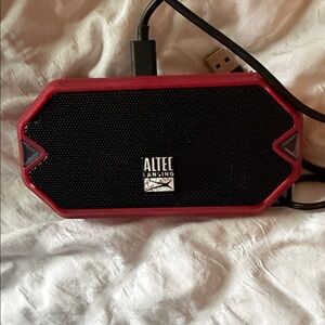 Altec Lansing Red Portable Bluetooth Speaker — Rugged On-the-Go Sound